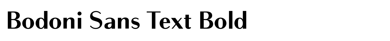 Bodoni Sans Text Bold